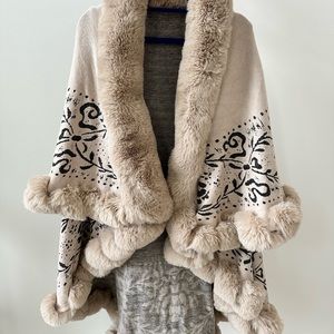 Beautiful & cozy poncho. Brand new, never worn, no tags.